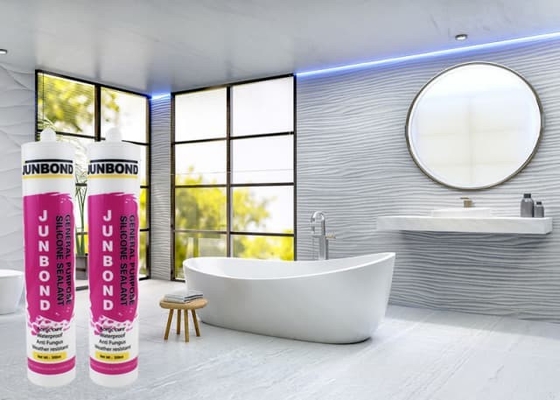 Mastic résistant au feu acétique de silicone de résistant à l'eau de salle de bains de mastic de silicone