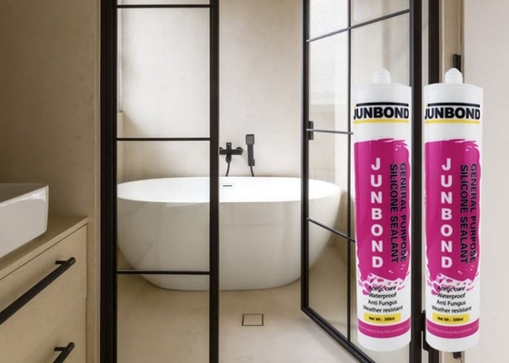 Cachetage adhésif de mastic clair imperméable de silicone de fenêtre de salle de bains